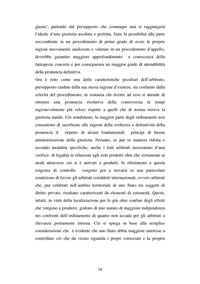 Anteprima della tesi: L’arbitrato commerciale internazionale. Il riconoscimento del lodo annullato nel paese d’origine ex articoli v(1)(e) e vII convenzione di New York del 1958, Pagina 11