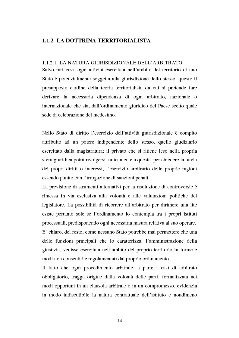 Anteprima della tesi: L’arbitrato commerciale internazionale. Il riconoscimento del lodo annullato nel paese d’origine ex articoli v(1)(e) e vII convenzione di New York del 1958, Pagina 7