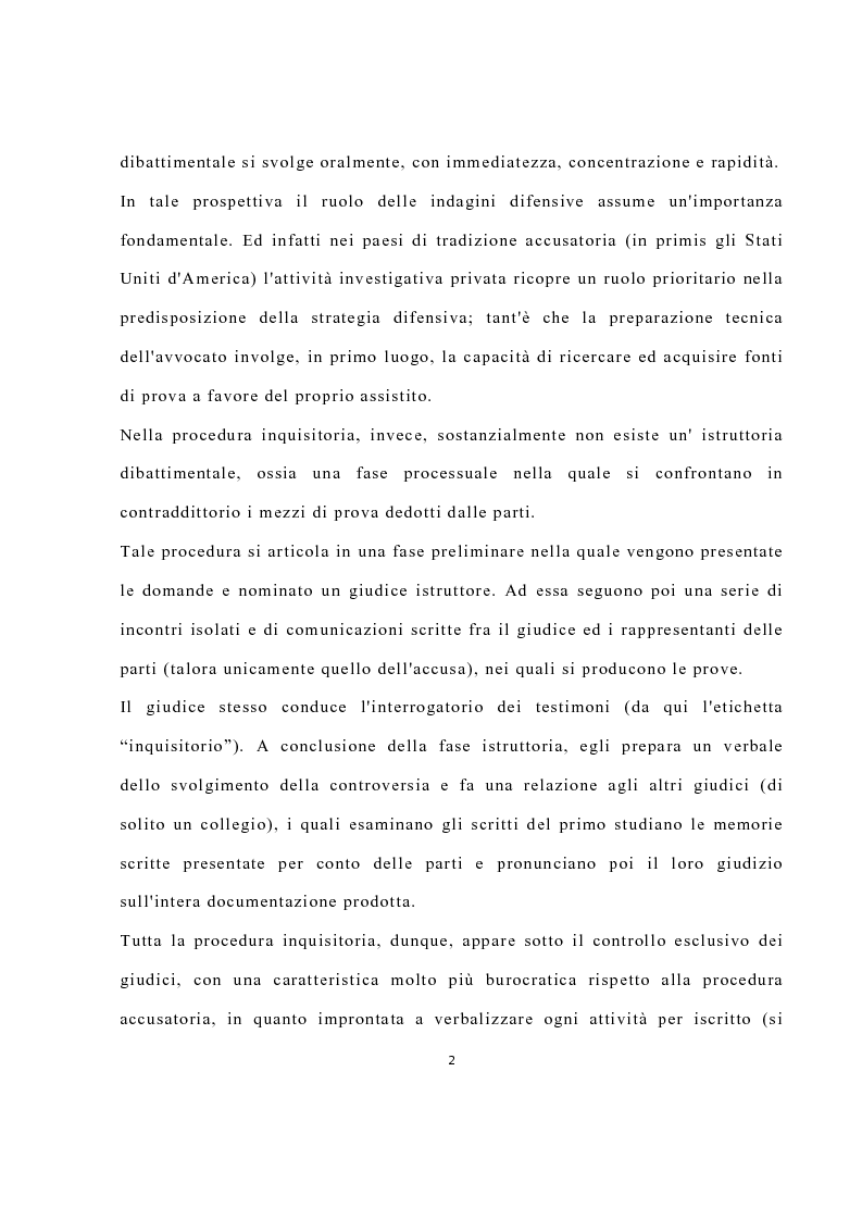 Anteprima della tesi: La disciplina delle investigazioni difensive, Pagina 6