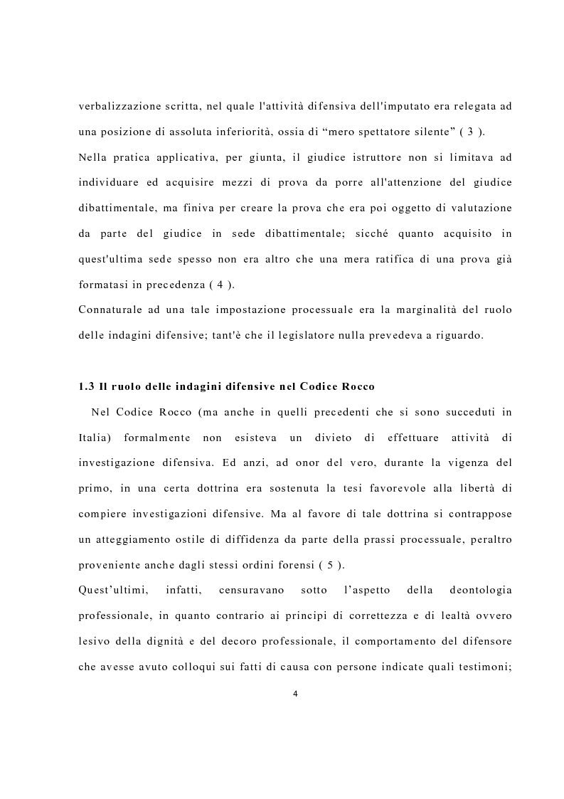 Anteprima della tesi: La disciplina delle investigazioni difensive, Pagina 8
