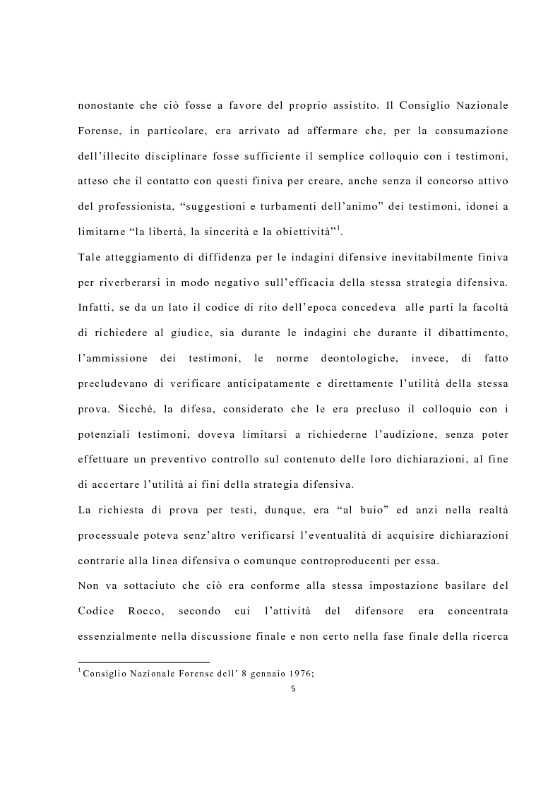 Anteprima della tesi: La disciplina delle investigazioni difensive, Pagina 9