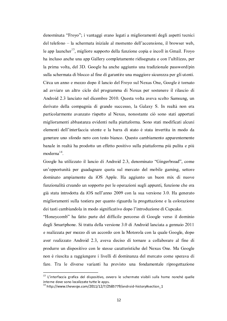 Anteprima della tesi: Modelli di sviluppo competitivo nel sistema mobile: Google vs Apple, Pagina 10