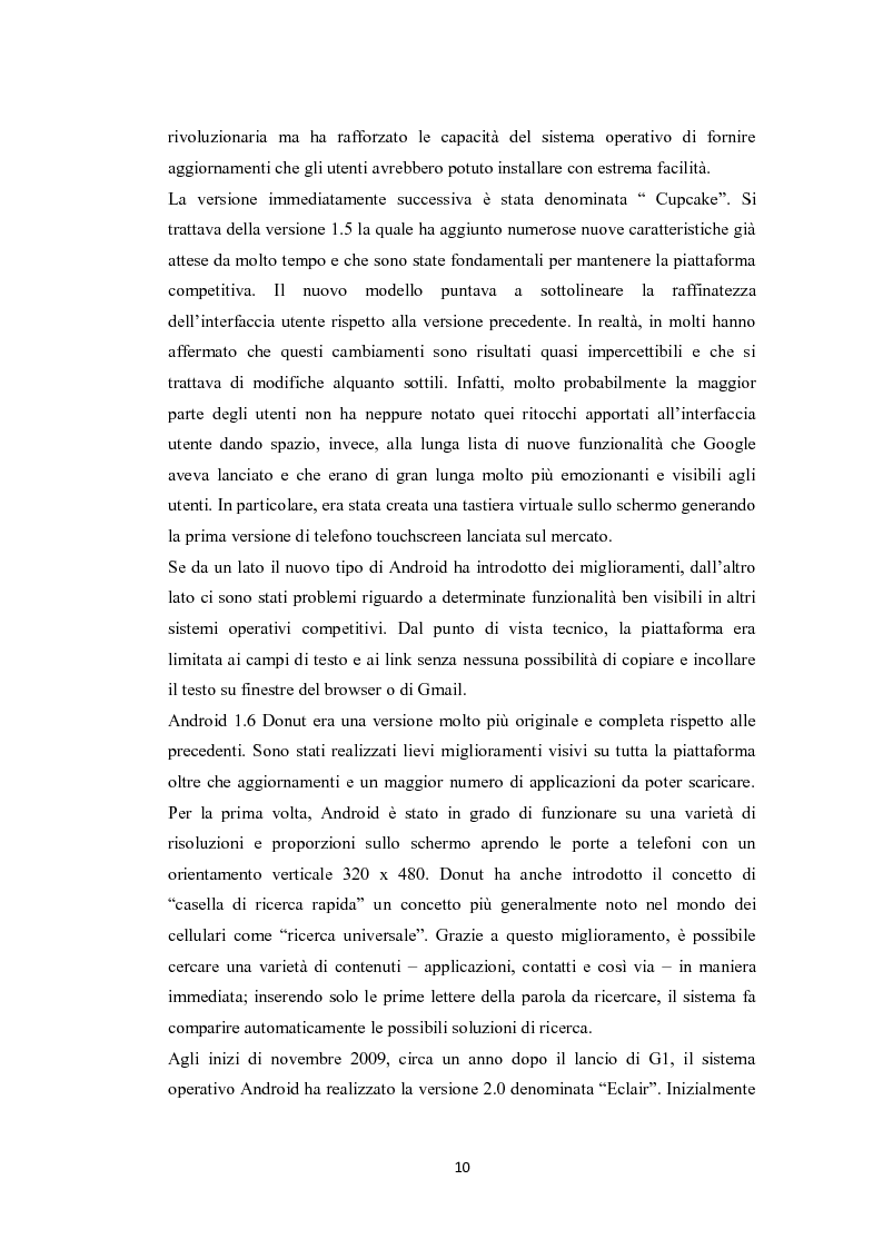 Anteprima della tesi: Modelli di sviluppo competitivo nel sistema mobile: Google vs Apple, Pagina 8