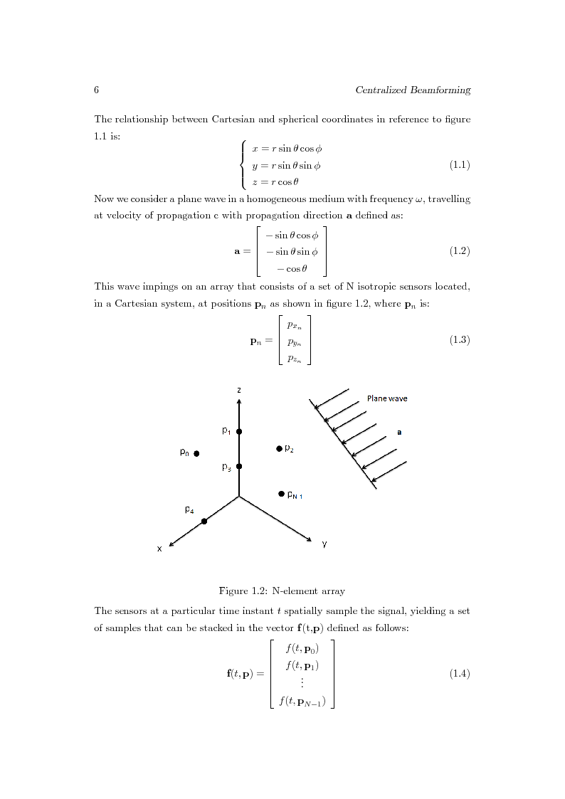 Anteprima della tesi: Distributed Beamforming Phase Synchronization Algorithms with multiple spatial constraints, Pagina 5