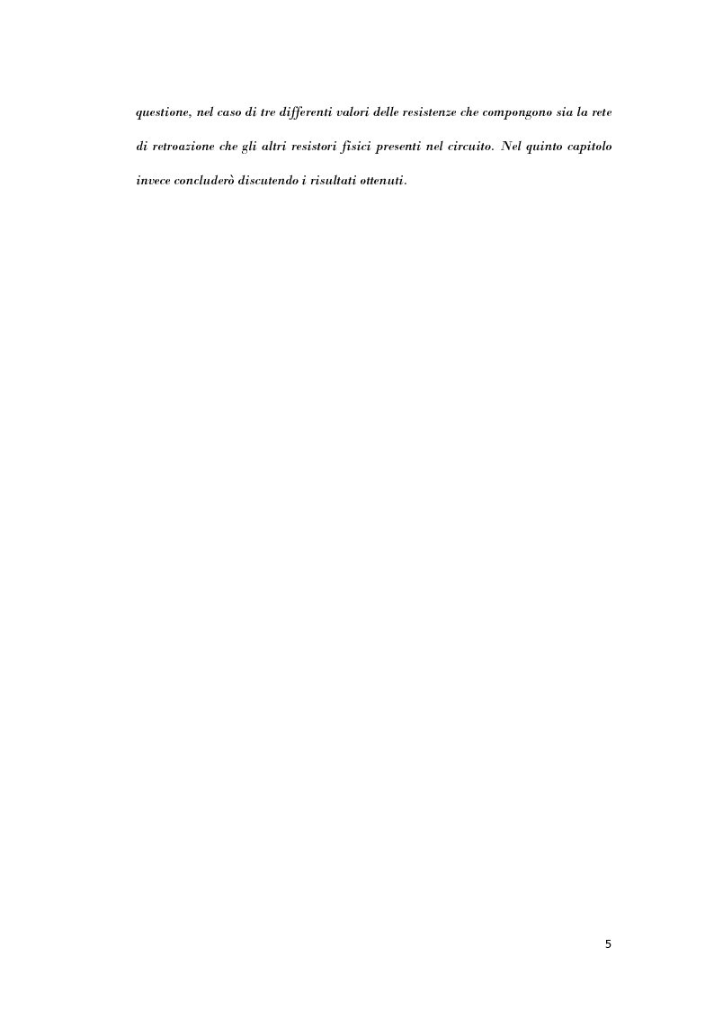 Anteprima della tesi: Analisi di strutture in controreazione per l’amplificazione di corrente, Pagina 3