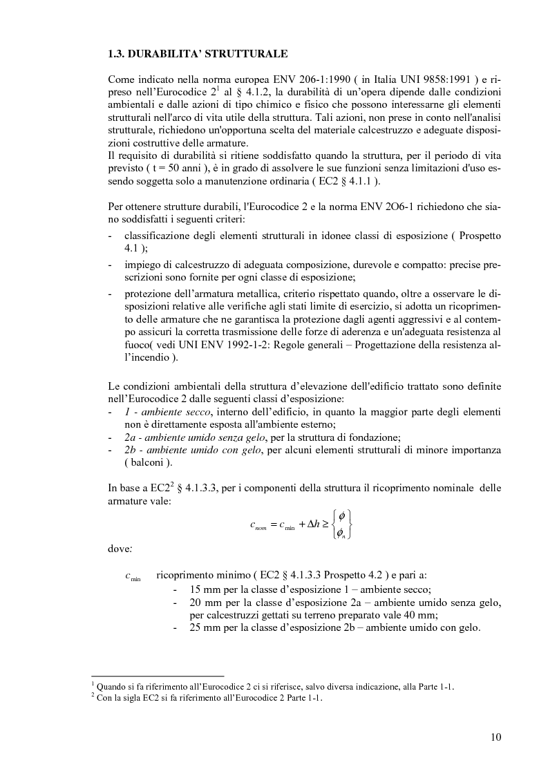 Anteprima della tesi: Calcolo di un edificio multipiano in zona sismica., Pagina 3