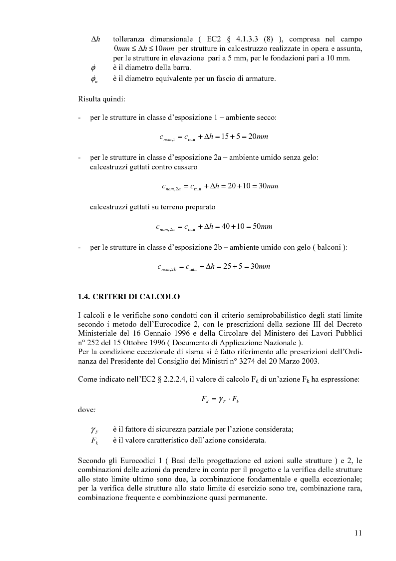 Anteprima della tesi: Calcolo di un edificio multipiano in zona sismica., Pagina 4