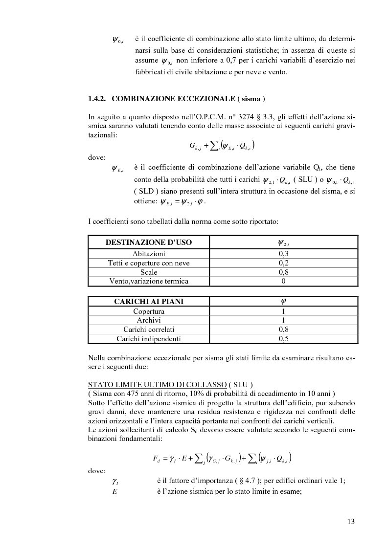 Anteprima della tesi: Calcolo di un edificio multipiano in zona sismica., Pagina 6