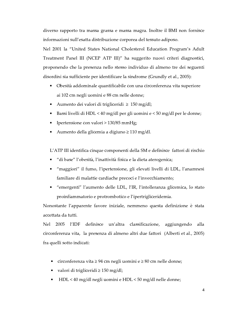 Anteprima della tesi: Effetto di due diversi trattamenti farmacologici sull'alterazione della vescica in un modello animale di Sindrome Metabolica, Pagina 5