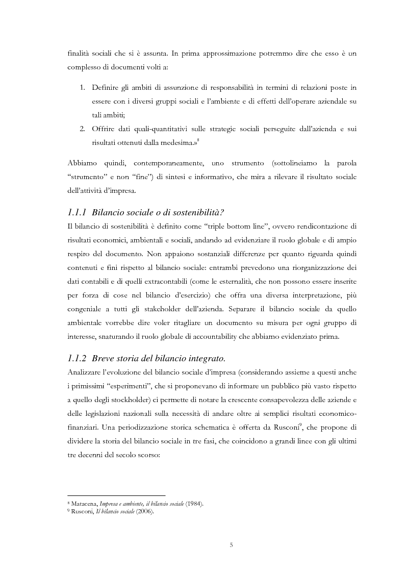 Anteprima della tesi: Dai risultati economico-finanziari ai risultati sociali ed ambientali, Pagina 6