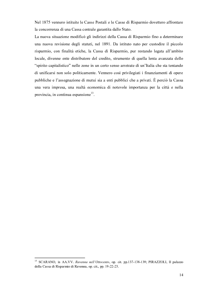 Anteprima della tesi: Cassa di Risparmio di Ravenna, edificio emblematico della cultura unificatrice dell’Italia di fine Ottocento: studio diagnostico dei prospetti, Pagina 14