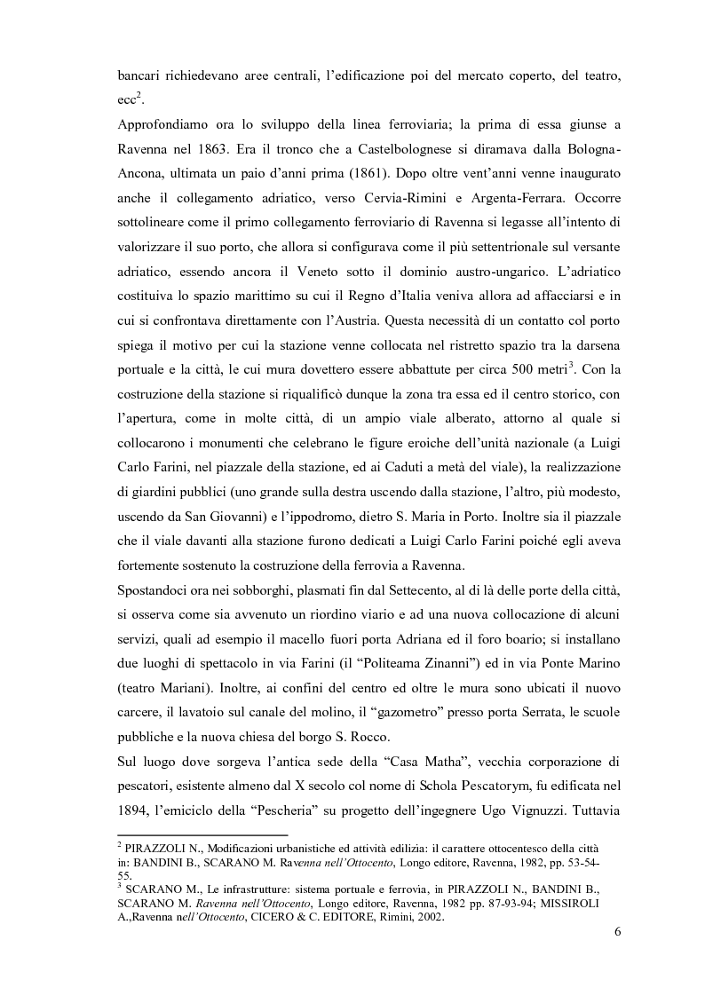 Anteprima della tesi: Cassa di Risparmio di Ravenna, edificio emblematico della cultura unificatrice dell’Italia di fine Ottocento: studio diagnostico dei prospetti, Pagina 6
