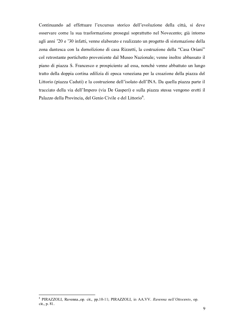 Anteprima della tesi: Cassa di Risparmio di Ravenna, edificio emblematico della cultura unificatrice dell’Italia di fine Ottocento: studio diagnostico dei prospetti, Pagina 9