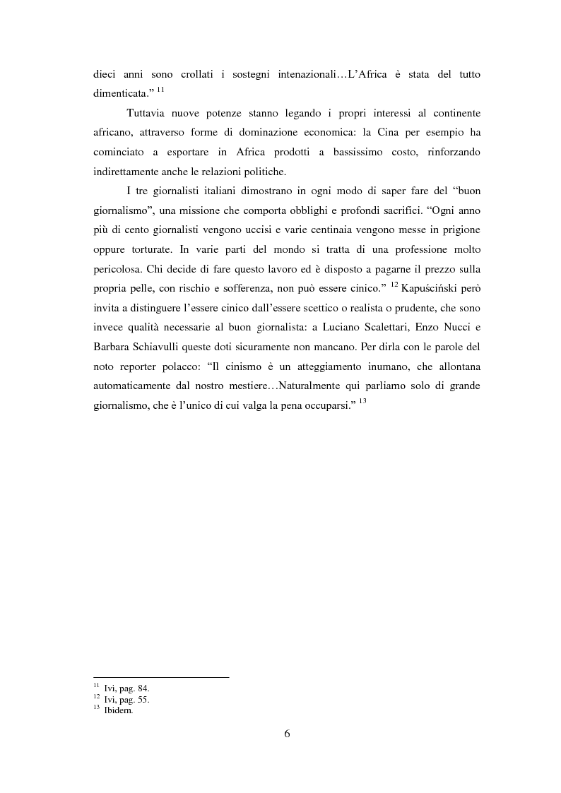 Anteprima della tesi: Giornalisti italiani in Sudan. Storia e drammi nei racconti di Enzo Nucci, Luciano Scalettari, Barbara Schiavulli, Pagina 5