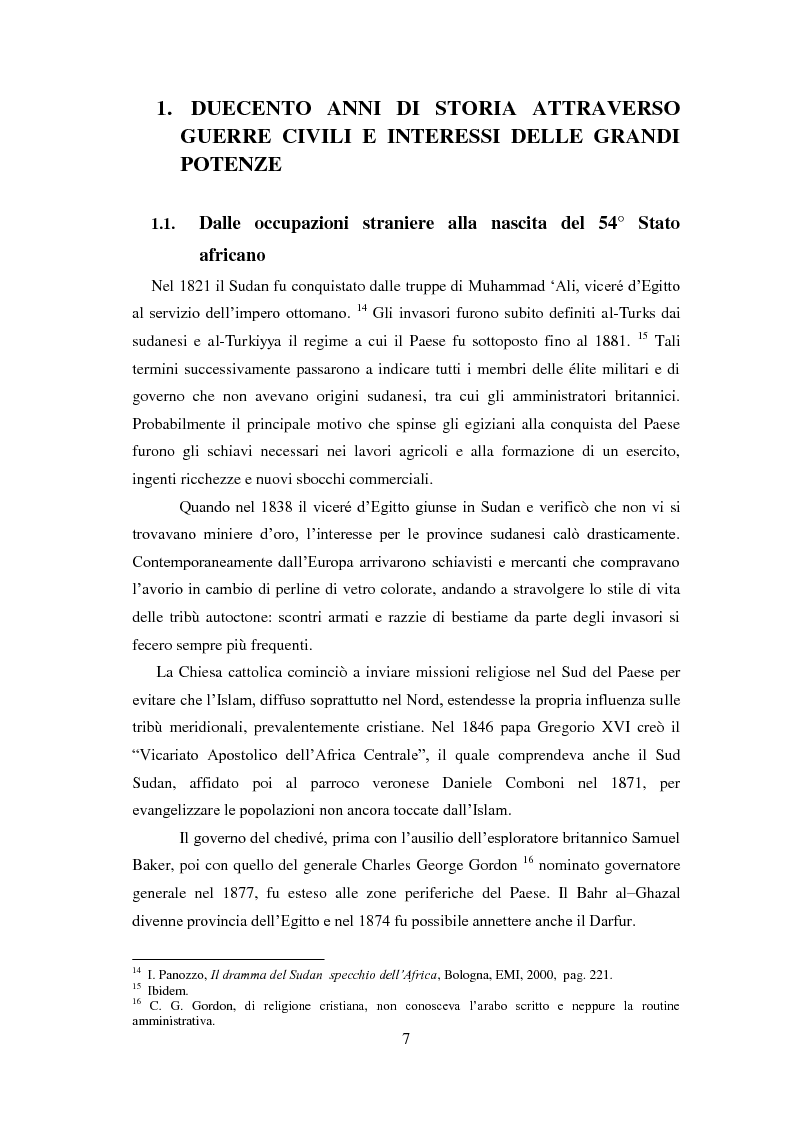 Anteprima della tesi: Giornalisti italiani in Sudan. Storia e drammi nei racconti di Enzo Nucci, Luciano Scalettari, Barbara Schiavulli, Pagina 6