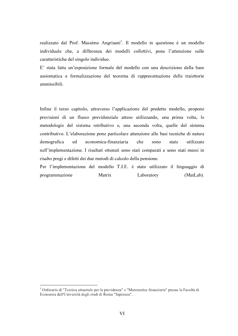 Anteprima della tesi: Il modello a traiettorie individuali esatte e modalità di calcolo delle prestazioni, Pagina 3