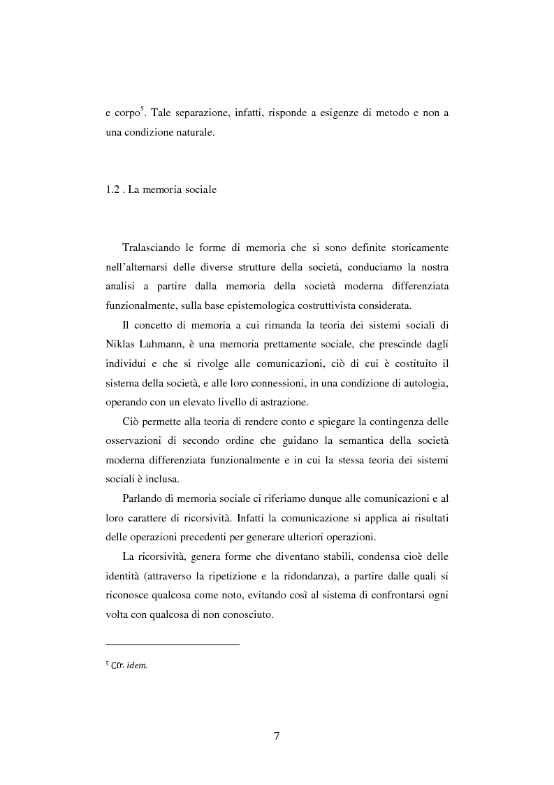 Anteprima della tesi: Fra ricordo e dimenticanza. Problemi e prospettive della corporeità nell'era della tecnica., Pagina 6