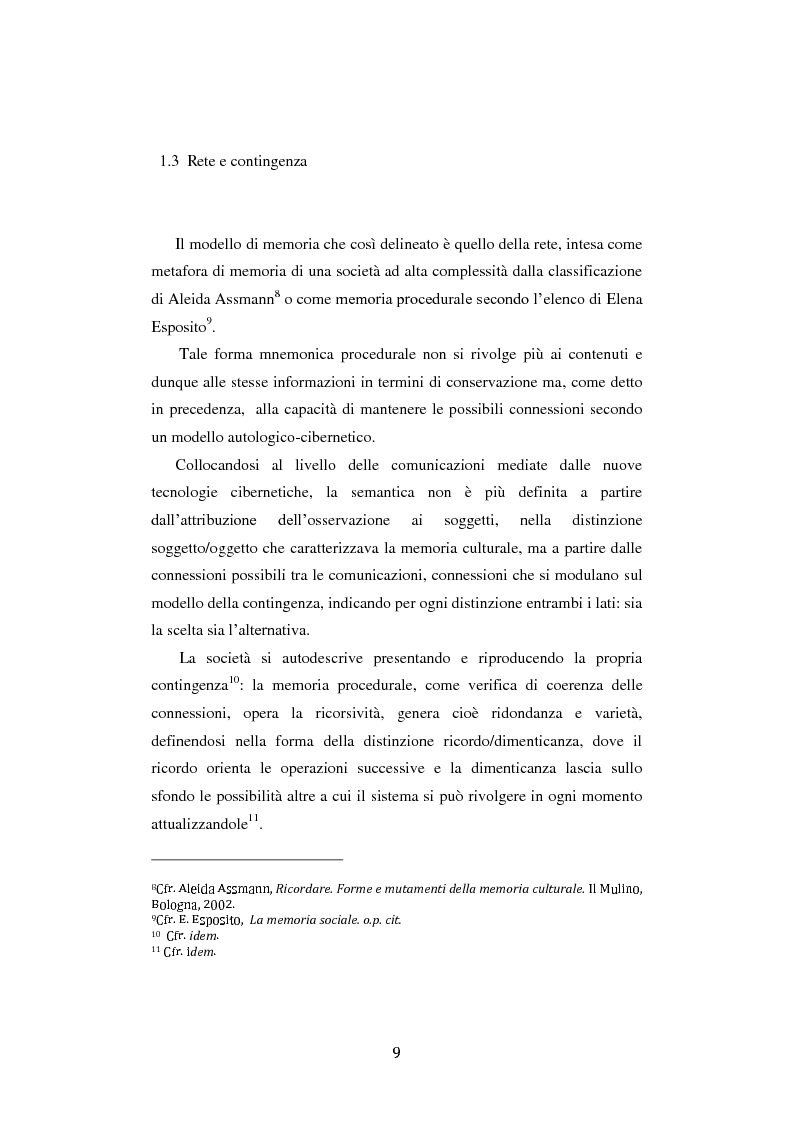 Anteprima della tesi: Fra ricordo e dimenticanza. Problemi e prospettive della corporeità nell'era della tecnica., Pagina 8
