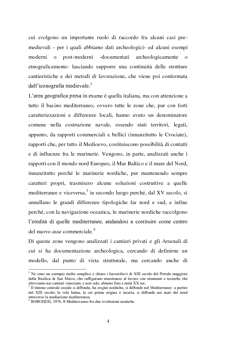 Anteprima della tesi: Il cantiere navale medievale nel Mediterraneo: un problema archeologico, Pagina 5