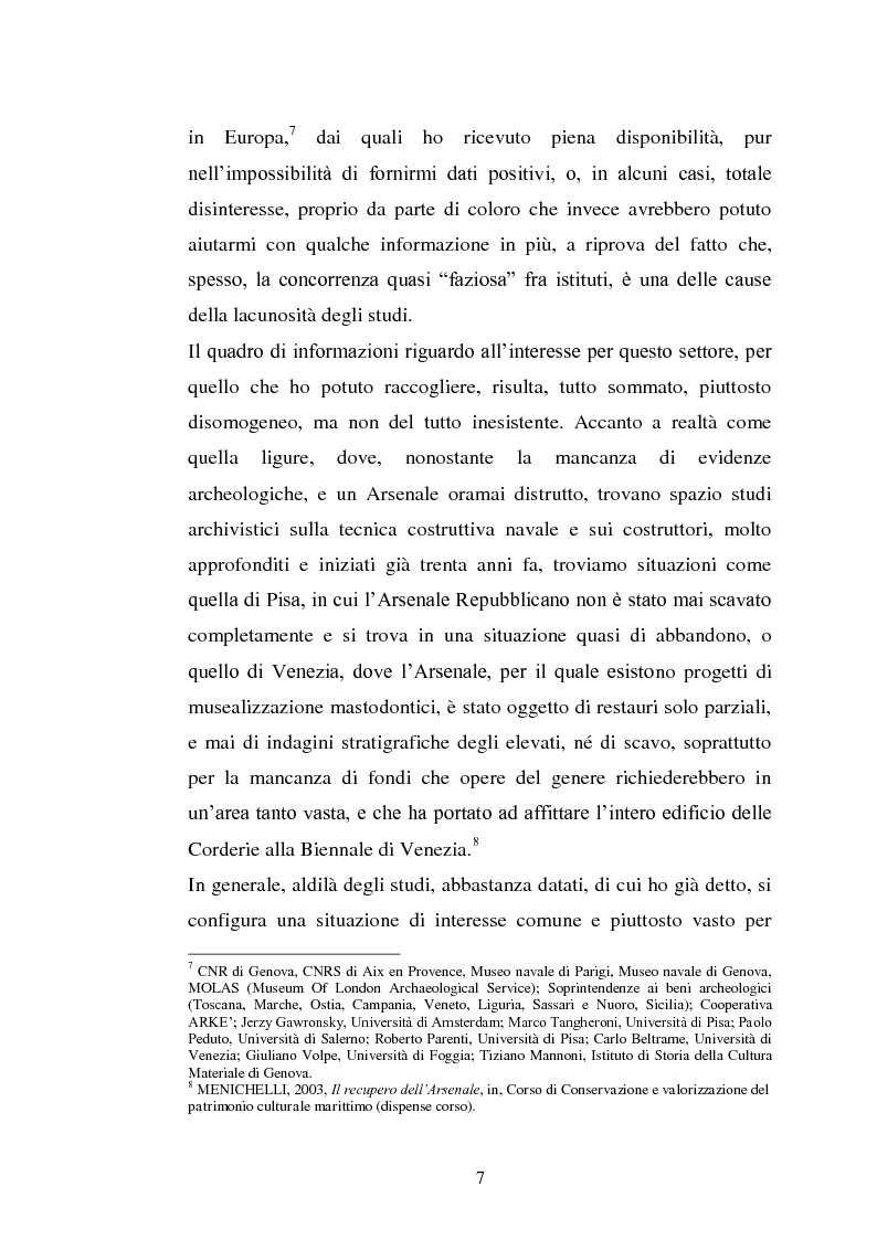 Anteprima della tesi: Il cantiere navale medievale nel Mediterraneo: un problema archeologico, Pagina 8
