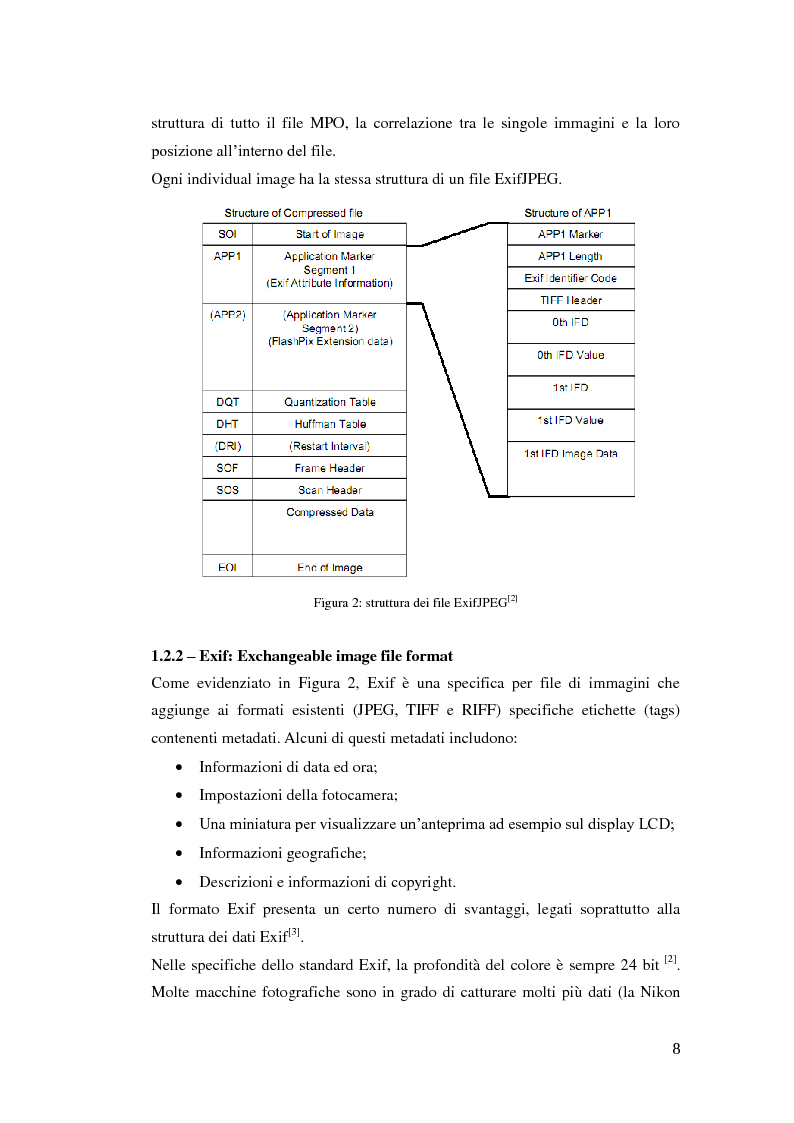 Anteprima della tesi: Analisi e compressione adattiva di immagini stereoscopiche in formato MPO, Pagina 6
