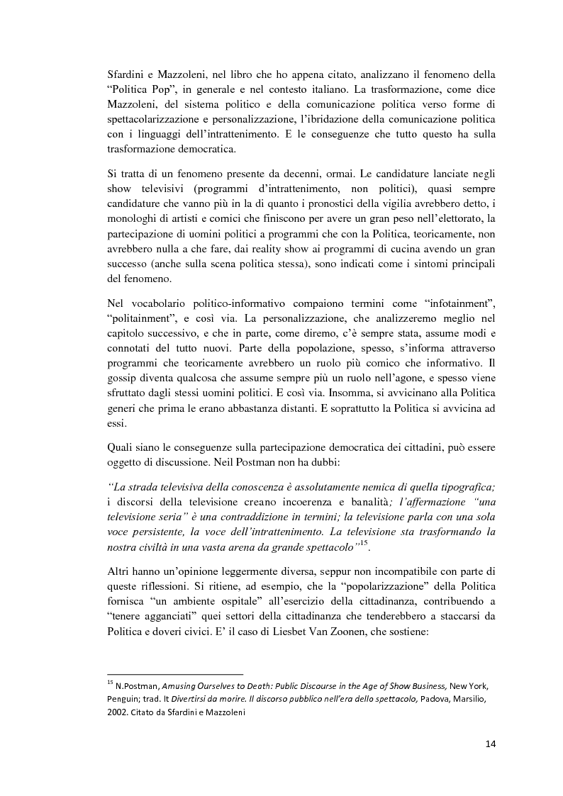 Anteprima della tesi: Politica e Comunicazione: Il caso del sig. B, Pagina 10