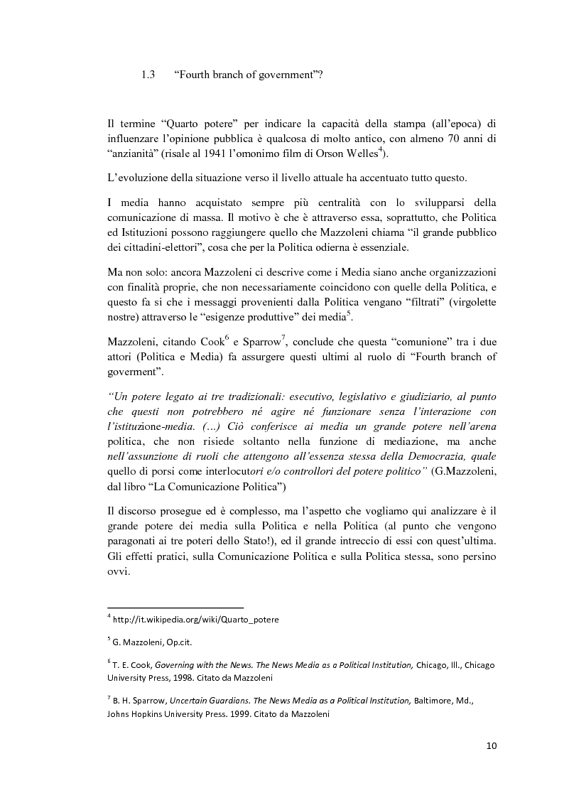 Anteprima della tesi: Politica e Comunicazione: Il caso del sig. B, Pagina 6
