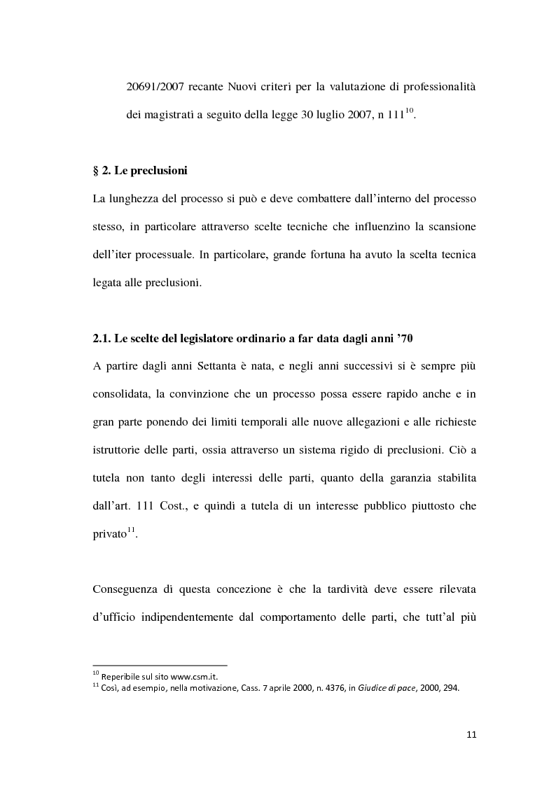 Anteprima della tesi: La durata irragionevole del processo civile italiano, Pagina 12