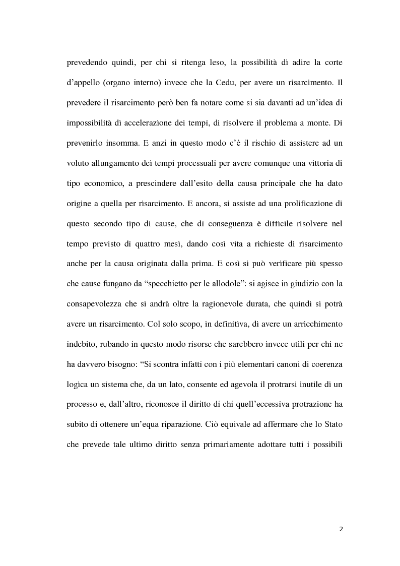 Anteprima della tesi: La durata irragionevole del processo civile italiano, Pagina 3