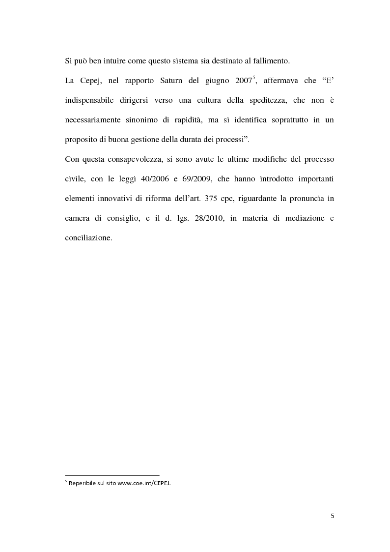 Anteprima della tesi: La durata irragionevole del processo civile italiano, Pagina 6