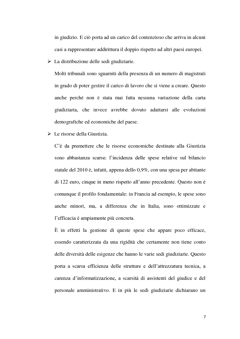 Anteprima della tesi: La durata irragionevole del processo civile italiano, Pagina 8