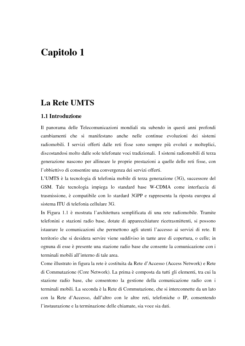 Anteprima della tesi: Proposta di una tecnica adattiva di gestione delle risorse per reti cellulari UMTS/HSPA, Pagina 5