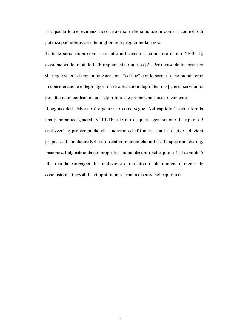 Anteprima della tesi: Valutazione di tecniche di allocazione di risorse in reti cellulari di quarta generazione, Pagina 5