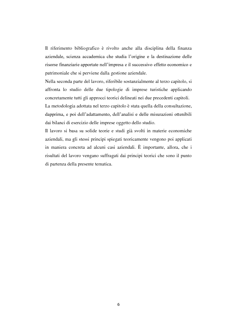 Anteprima della tesi: Gli equilibri nelle aziende turistiche: il caso delle imprese ricettive-alberghiere e dei tour operators, Pagina 3