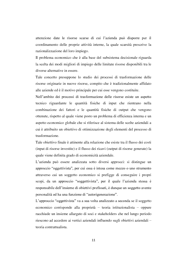 Anteprima della tesi: Gli equilibri nelle aziende turistiche: il caso delle imprese ricettive-alberghiere e dei tour operators, Pagina 8