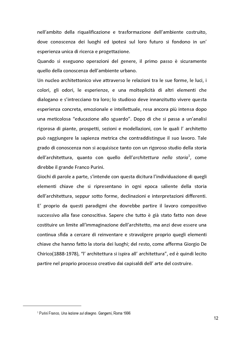 Anteprima della tesi: Il Disegno Intelligente: conoscere, interpretare, trasformare - Percorsi e visioni nel centro storico di Maglie (LE), Pagina 7