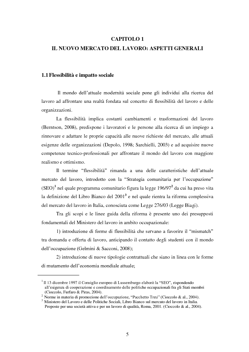 Anteprima della tesi: Employability: una risorsa individuale per l’occupazione. Uno studio esplorativo sulla relazione tra Employability e Caratteristiche del Sé., Pagina 4