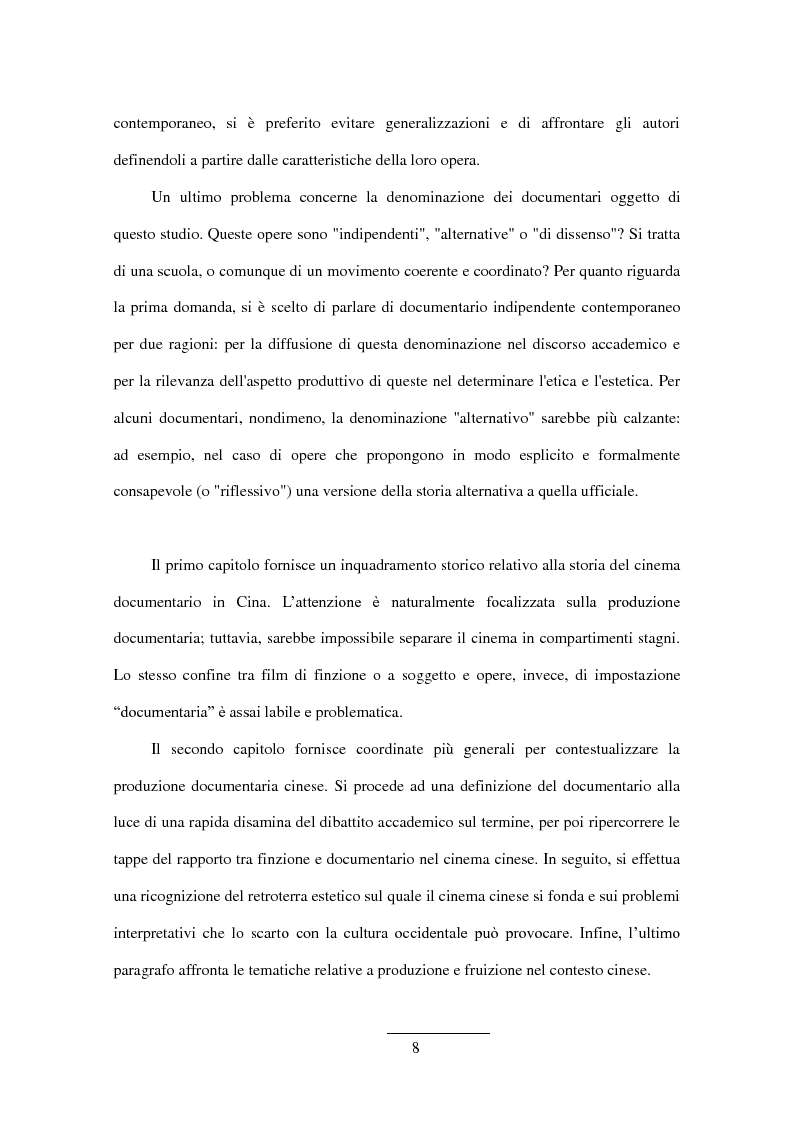 Anteprima della tesi: Documentario cinese indipendente contemporaneo, Pagina 6