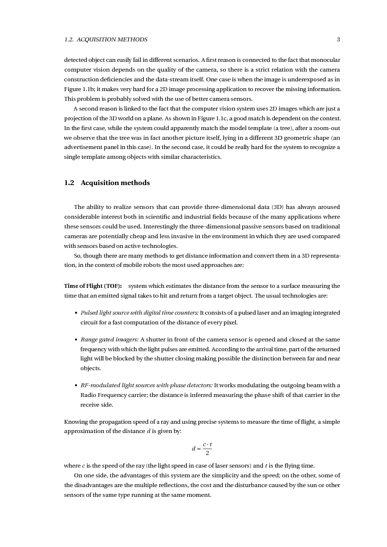 Anteprima della tesi: Stereo Vision Based Object Detection for Mobile Robots (Stereo Visione per il Riconoscimento di Oggetti nella Robotica Mobile), Pagina 5