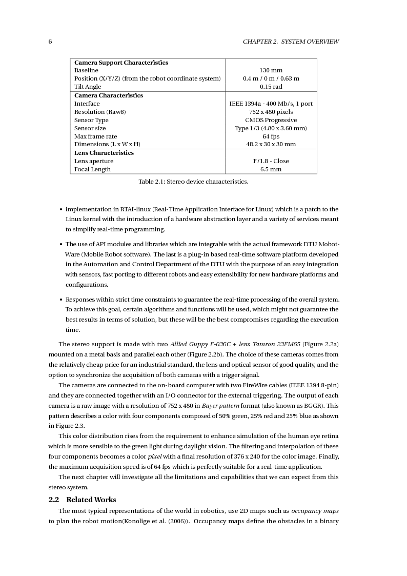 Anteprima della tesi: Stereo Vision Based Object Detection for Mobile Robots (Stereo Visione per il Riconoscimento di Oggetti nella Robotica Mobile), Pagina 8