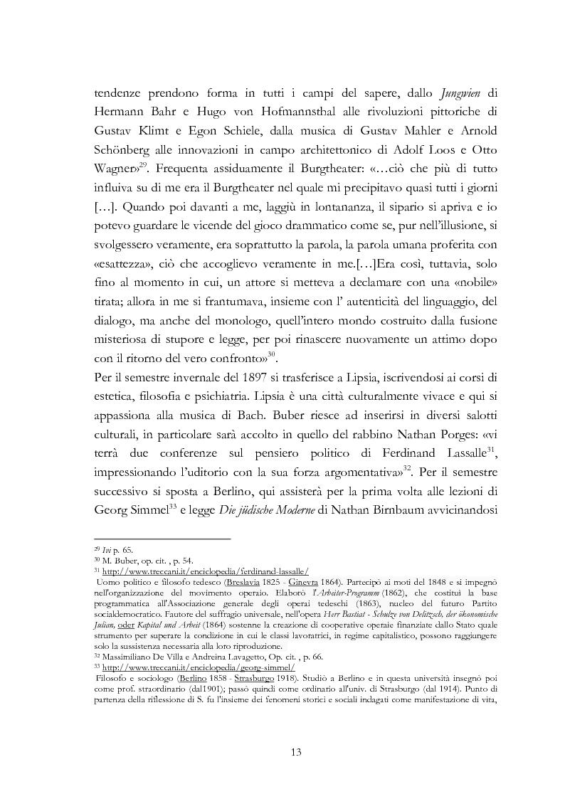Anteprima della tesi: Ebraismo e filosofia del dialogo in Martin Buber, Pagina 11