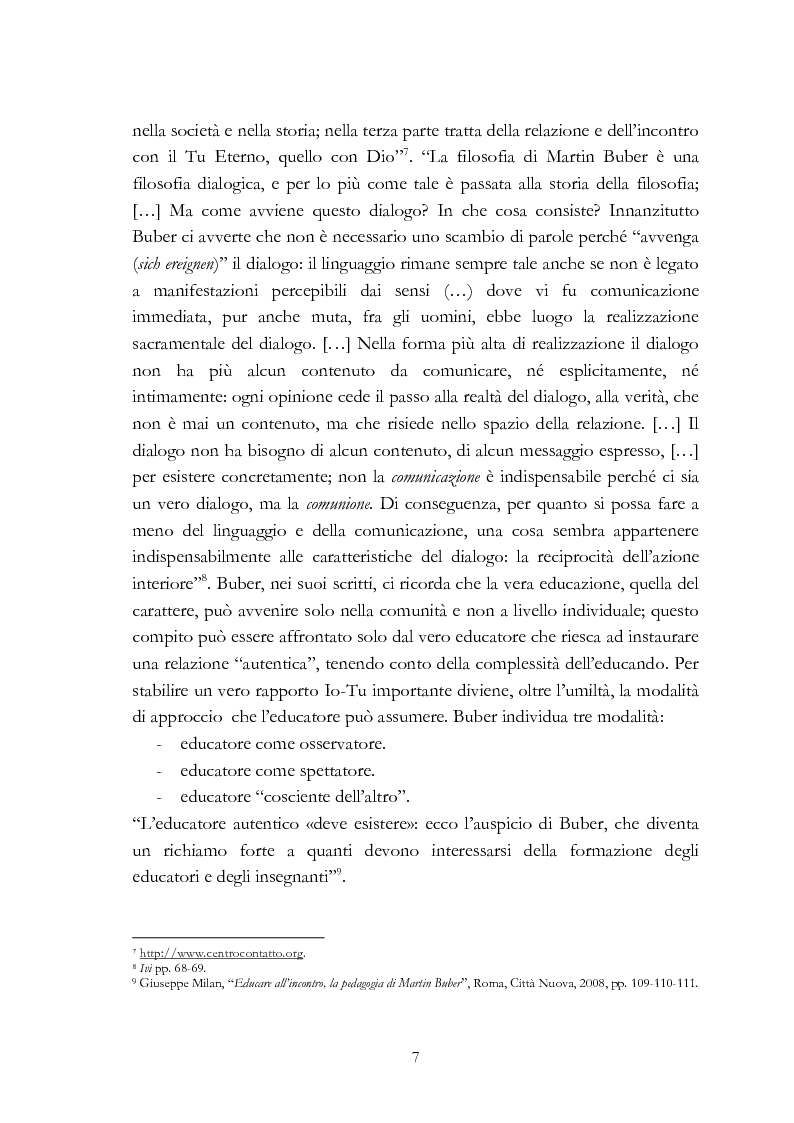 Anteprima della tesi: Ebraismo e filosofia del dialogo in Martin Buber, Pagina 5