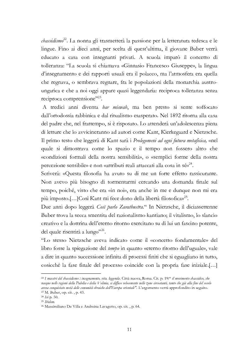 Anteprima della tesi: Ebraismo e filosofia del dialogo in Martin Buber, Pagina 9