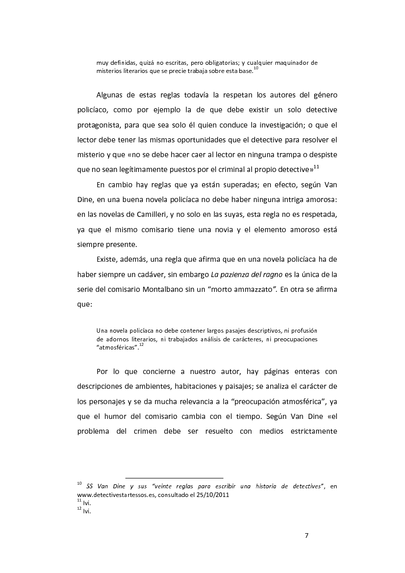 Anteprima della tesi: ''La pazienza del ragno'' de Andrea Camilleri: de la novela a la película, con un estudio de la traducción al español, Pagina 8