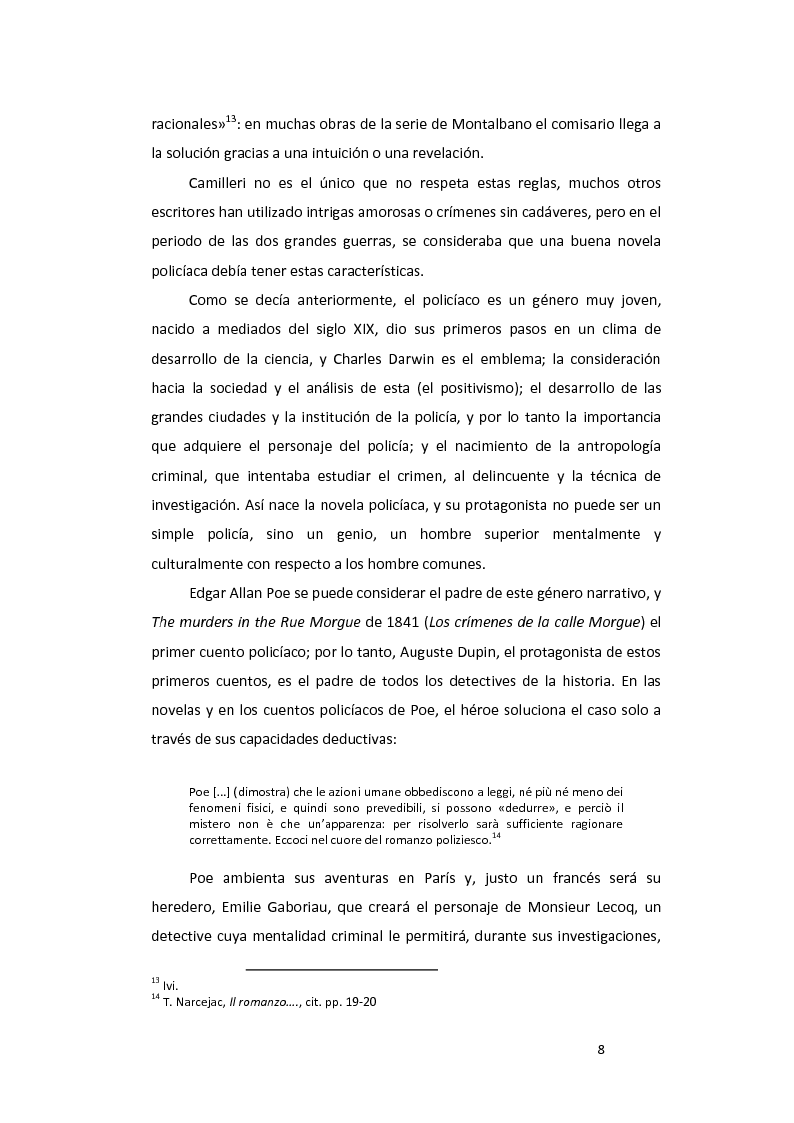 Anteprima della tesi: ''La pazienza del ragno'' de Andrea Camilleri: de la novela a la película, con un estudio de la traducción al español, Pagina 9