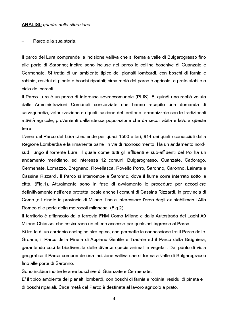 Anteprima della tesi: Il Parco del Lura: luci ed ombre, i suoi problemi, la conservazione e la riqualificazione., Pagina 3