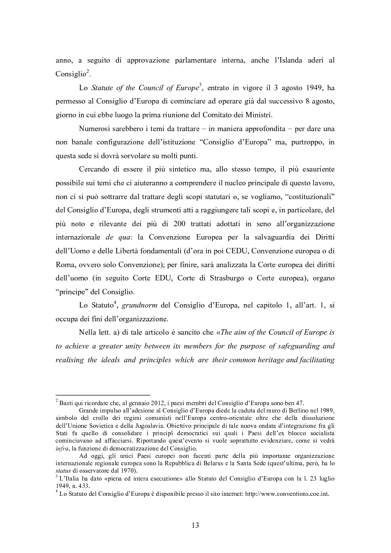 Anteprima della tesi: Ottemperanza alle sentenze della Corte europea dei diritti dell'uomo e processo penale
, Pagina 5