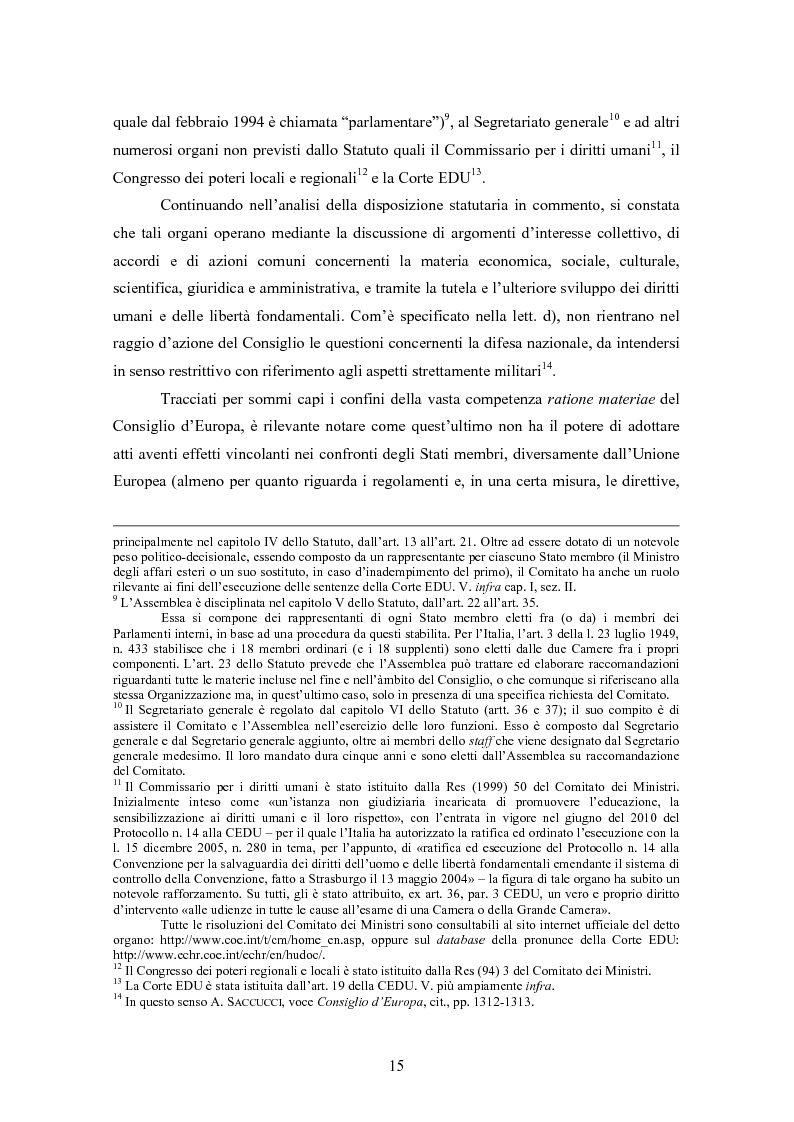 Anteprima della tesi: Ottemperanza alle sentenze della Corte europea dei diritti dell'uomo e processo penale
, Pagina 7