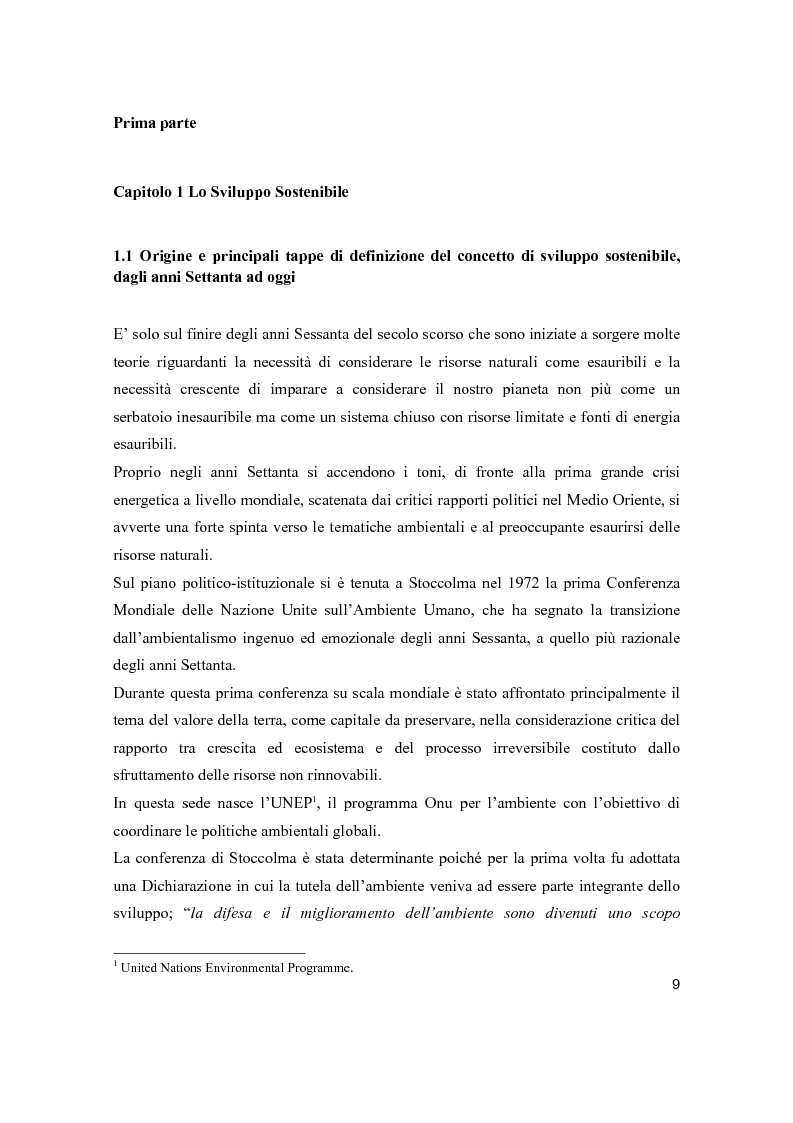 Anteprima della tesi: Lo sviluppo sostenibile nell’esperienza aziendale di Sanpellegrino, Pagina 4
