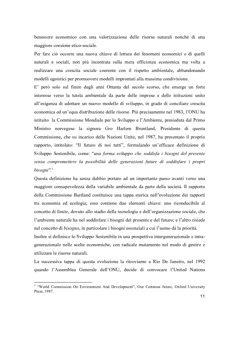 Anteprima della tesi: Lo sviluppo sostenibile nell’esperienza aziendale di Sanpellegrino, Pagina 6